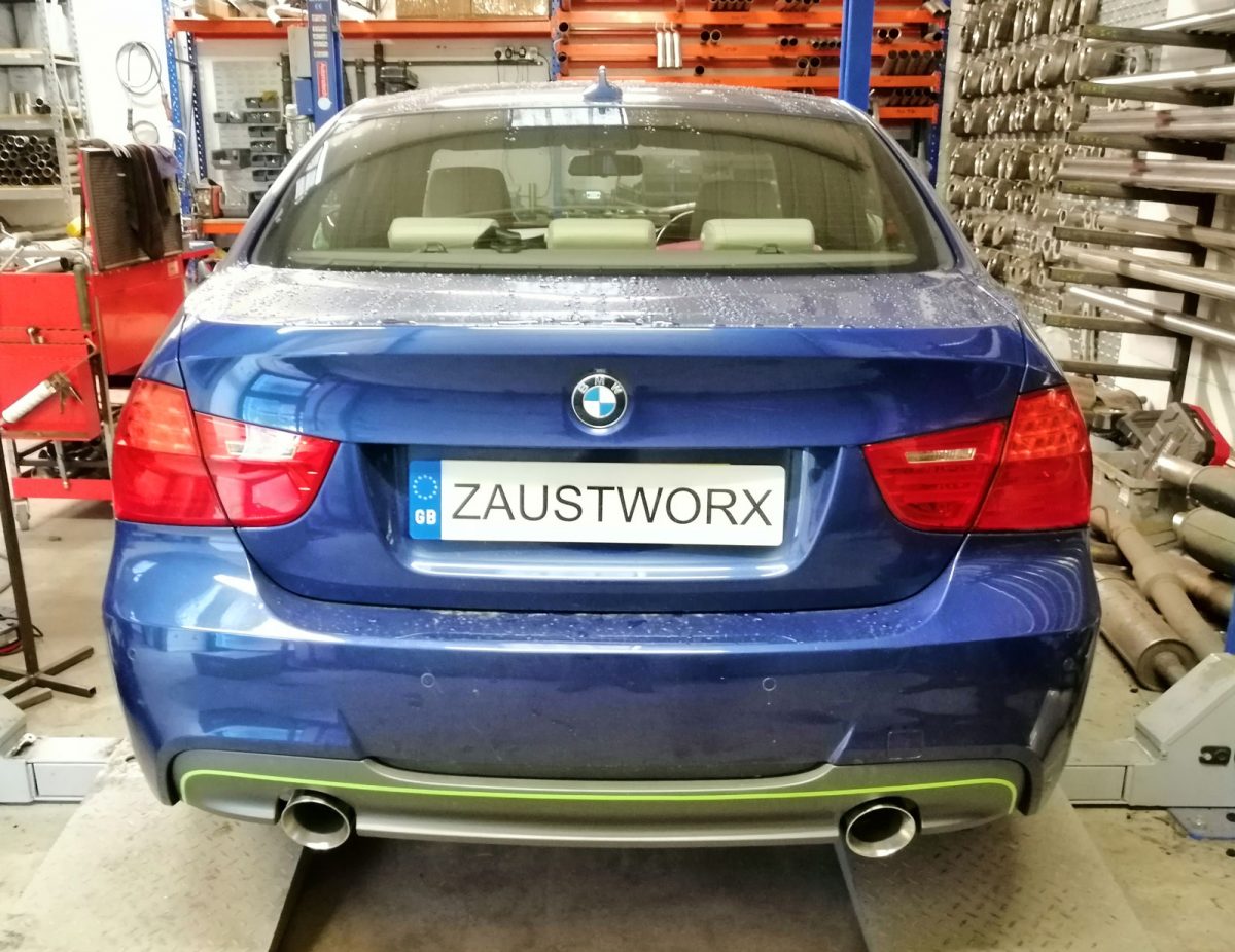 BMW 320d E90/E92 335 Style Twin Exit Exhaust Conversion - Zaustworx